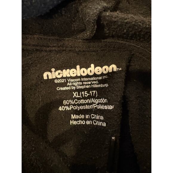 Nickelodeon‎ SpongeBob Patrick Squidward Sandy Black Hoodie Youth XL - Picture 8 of 8